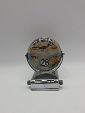 Vintage New Mexico Flip Perpetual Desk Calendar - Floral Scene
